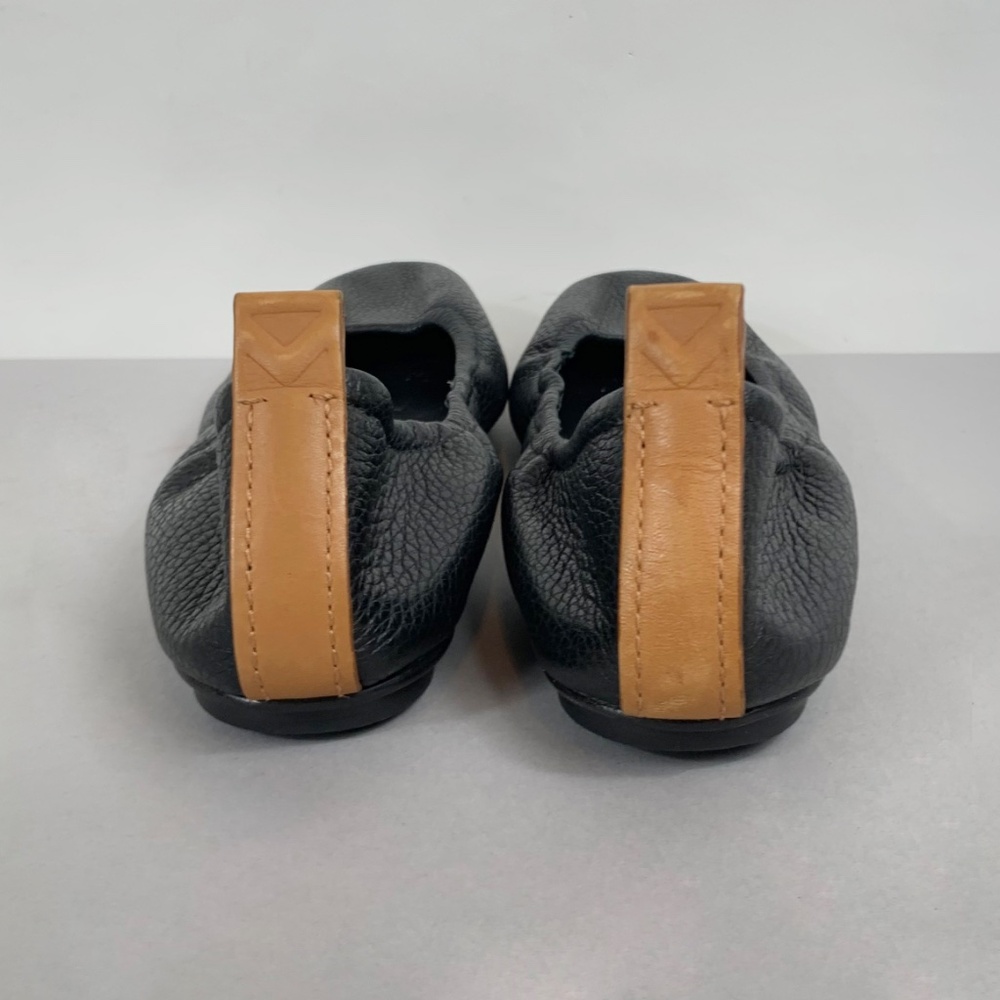 Mercedes Castillo Womens Leather Ballet Flats in Black - Picture 3 of 7
